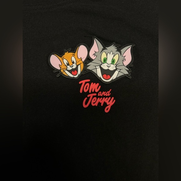 Tom‎ and Jerry Juniors’ Graphic Rubber Patch Tee with Short Sleeves Size S (3-5) - Picture 5 of 15